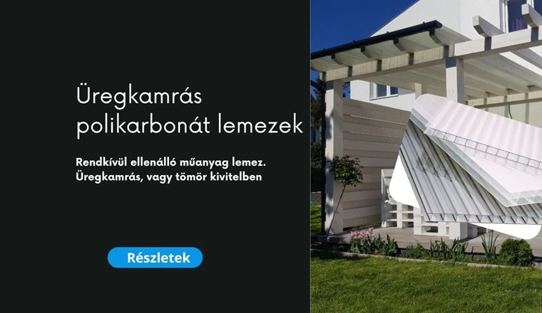 Rendkívül ellenálló műanyag lemez.