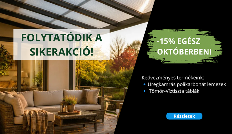 Rendkívül ellenálló műanyag lemez.
