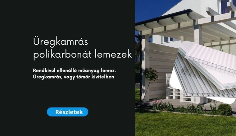 Rendkívül ellenálló műanyag lemez.