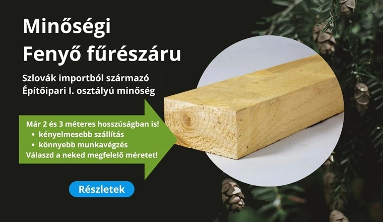 Eddig csak 4 métertől volt? Mostantól 2 és 3 méteres darabokban is kapható! I. osztályú minőség, kényelmesebb vásárlás.