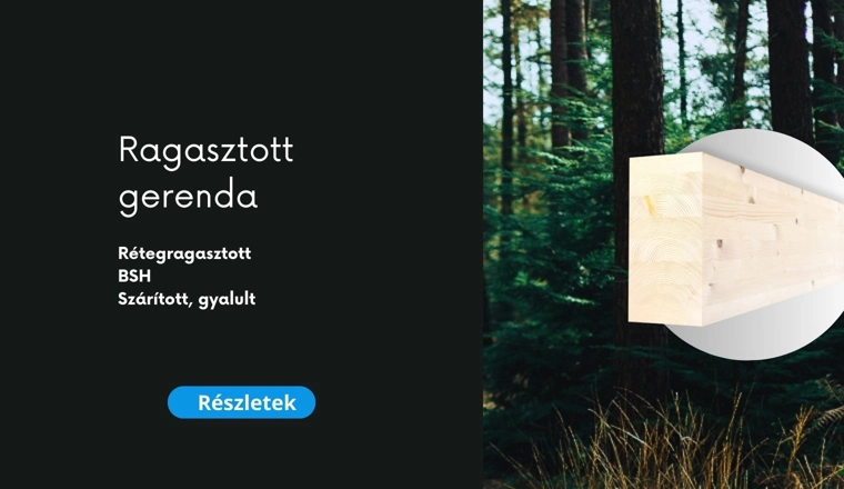 BSH szárított, gyalult