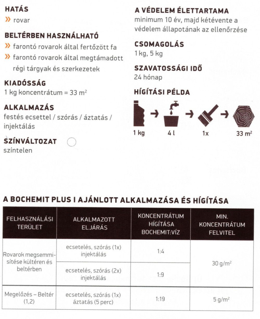 Bochemit Plus I színtelen 1L Bochemit Plus I színtelen 1L