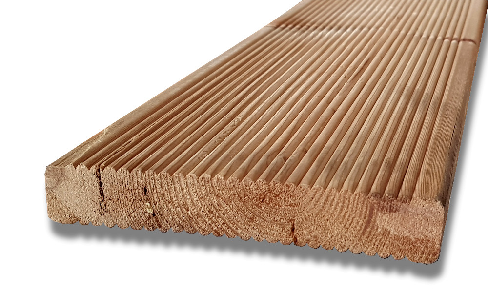 Szibériai vörösfenyő teraszburkolat 24x143x4000mm "B"